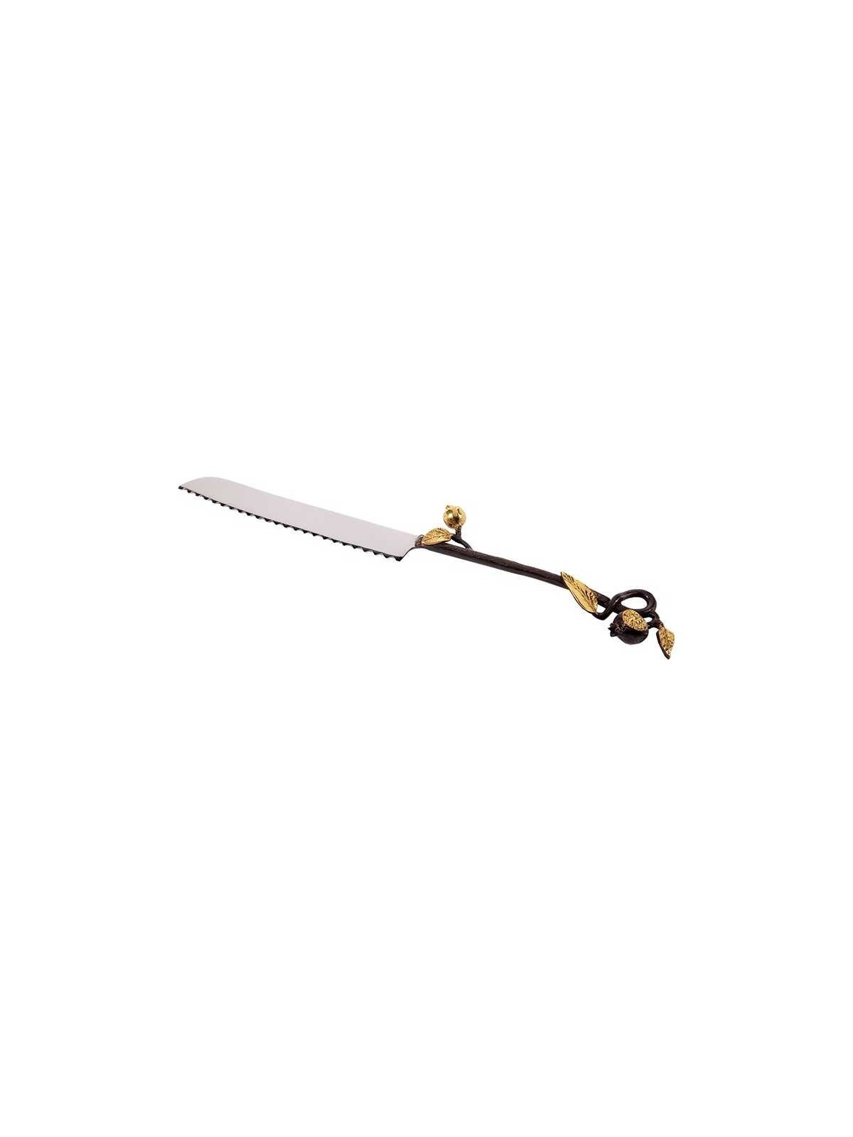 Golden Pomegranate Challah Knife | Rosh Hashanah | Judaica